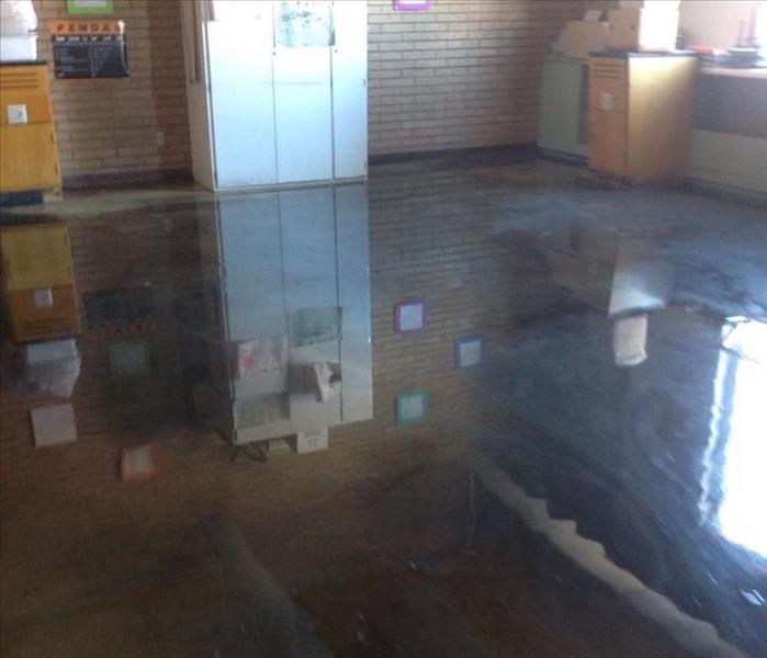 flooded floor in room